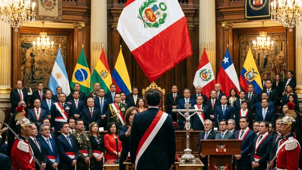 Milei participó de la asunción presidencial de Keiko Fujimori en Perú: