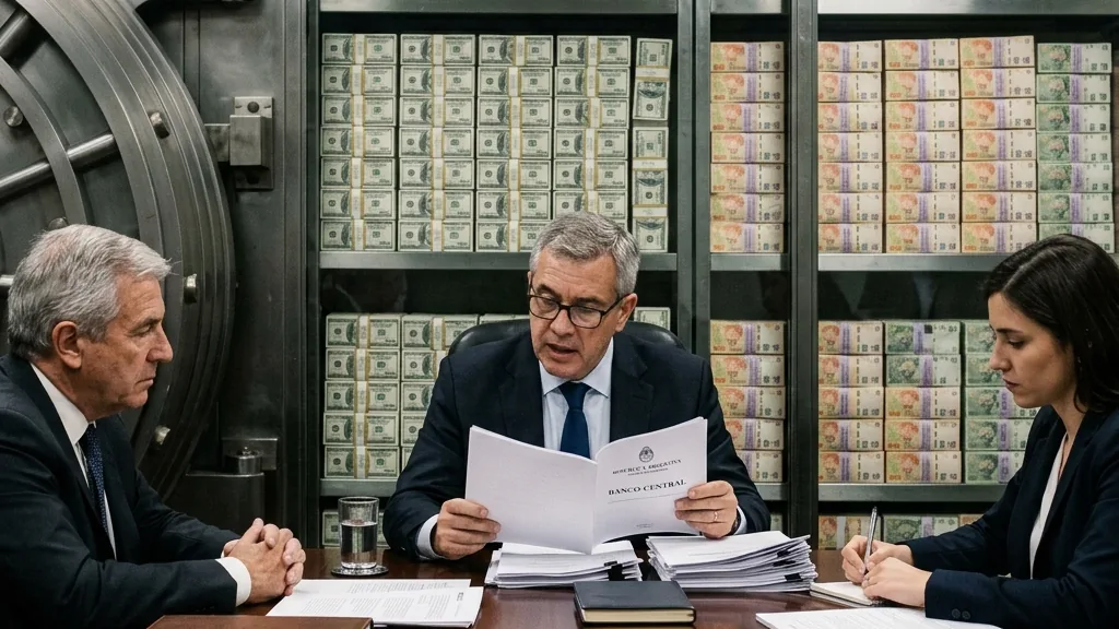 Fachada del Banco Central de la República Argentina, organismo que administra las reservas internacionales