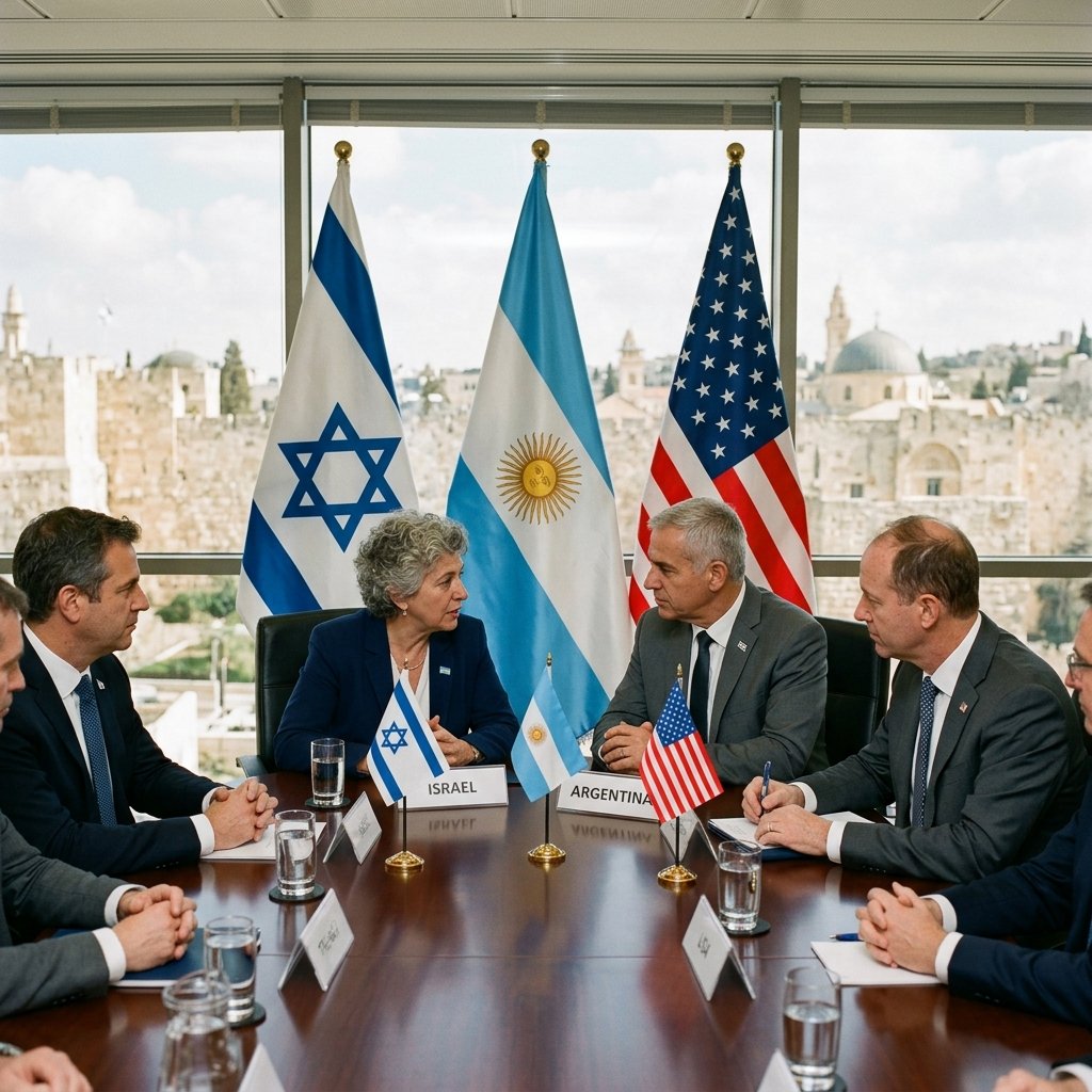 Milei enciende antorcha en el Día de la Independencia de Israel