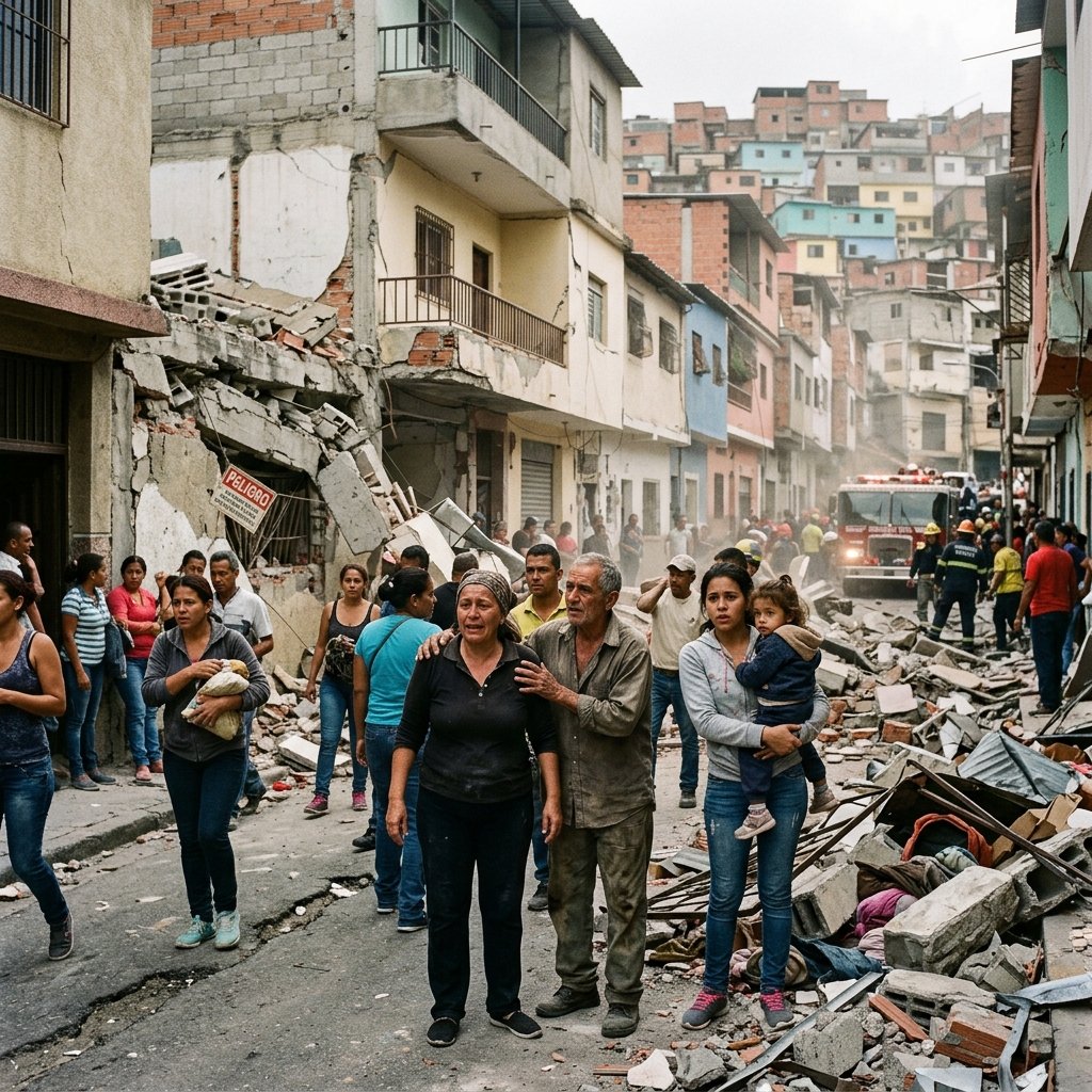 Vista panorámica de los escombros de las Torres del Limonar en Cali tras el devastador sismo.