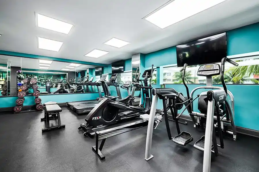 Fitness room at Hotel Riu Plaza Miami Beach