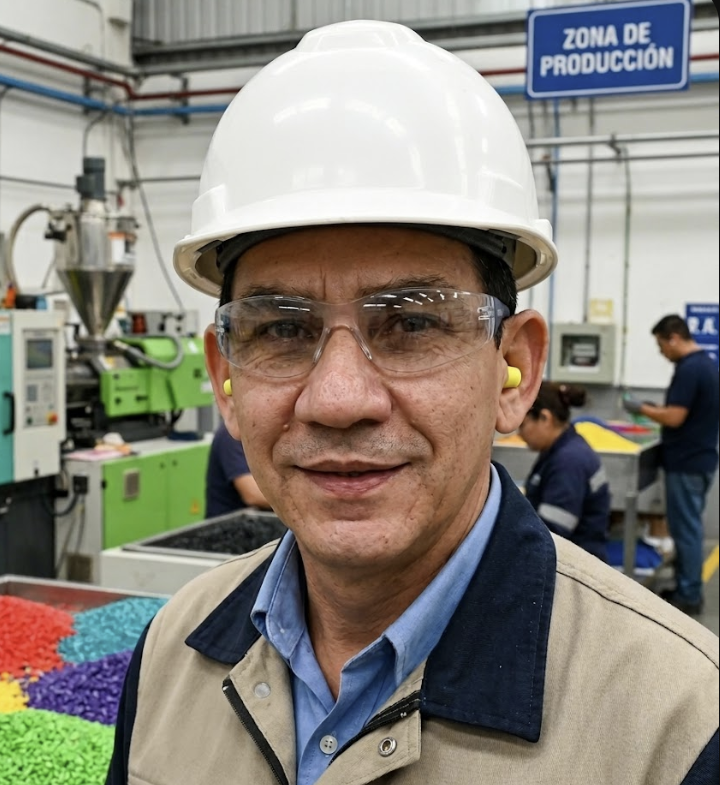Planta de fabricación industrial de plástico