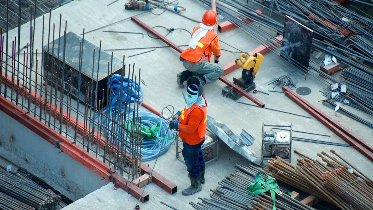 Construcción moderna con estructura de acero en Argentina