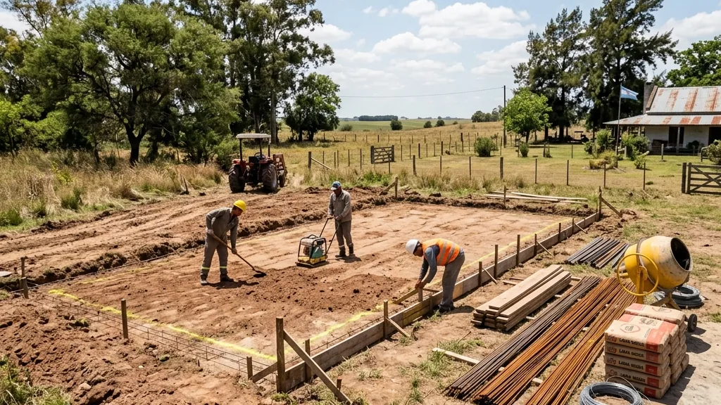 Cancha de pádel en terreno de Manzanares, Pilar, Buenos Aires, mostrando una estética rústica, autóctona y de bajo impacto.