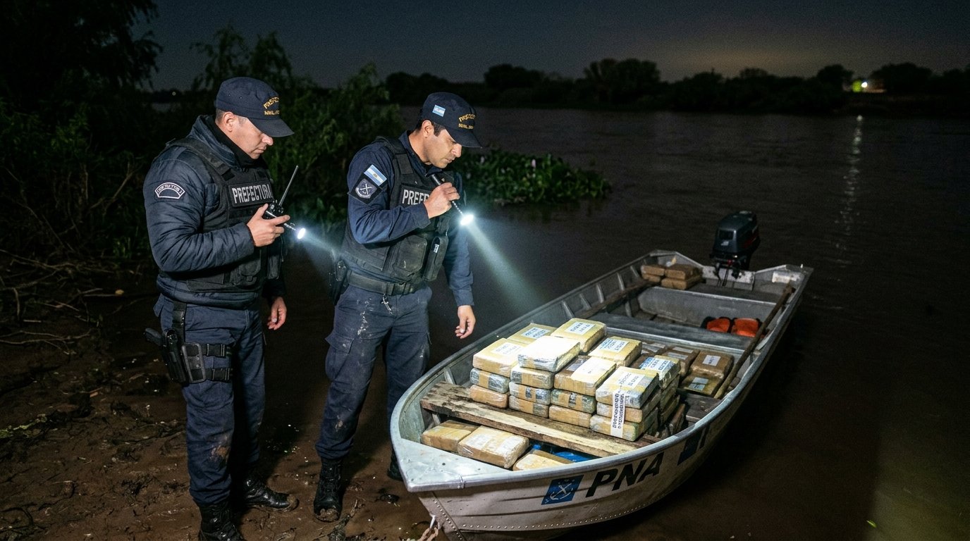 Prefectura incautó 500 kilos de cocaína en un megaoperativo en la Hidrovía: la d