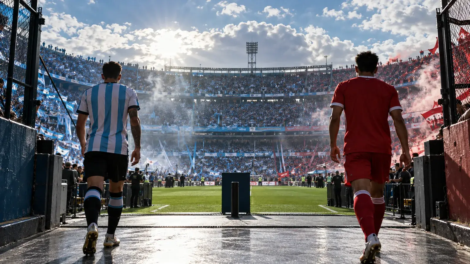 Estadio de Avellaneda preparado para el clásico entre Racing e Independiente