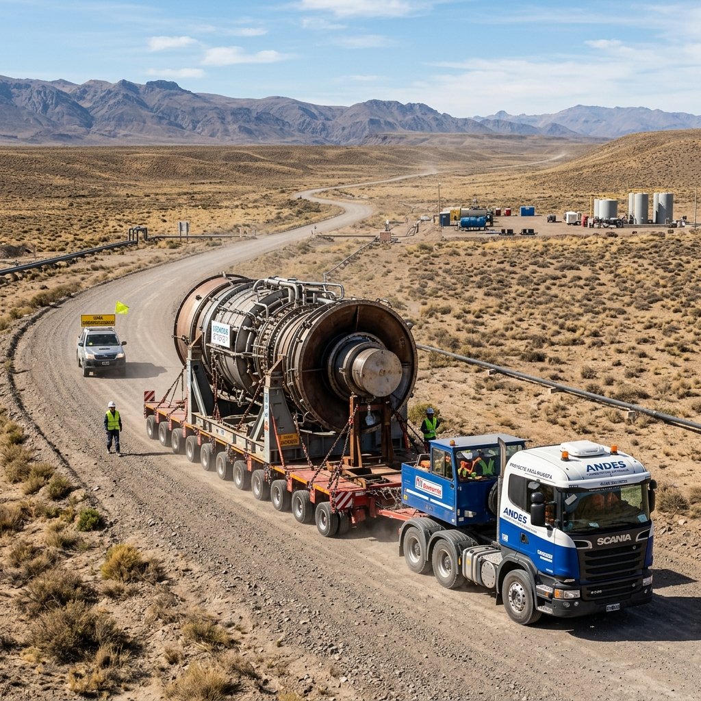 Transporte Internacional y Logística de Equipos para Vaca Muerta
