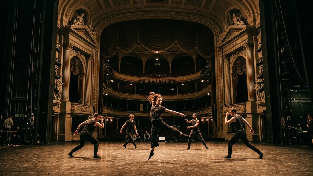 Escenario principal del Teatro Colón durante una función artística de la temporada lírica y sinfónica