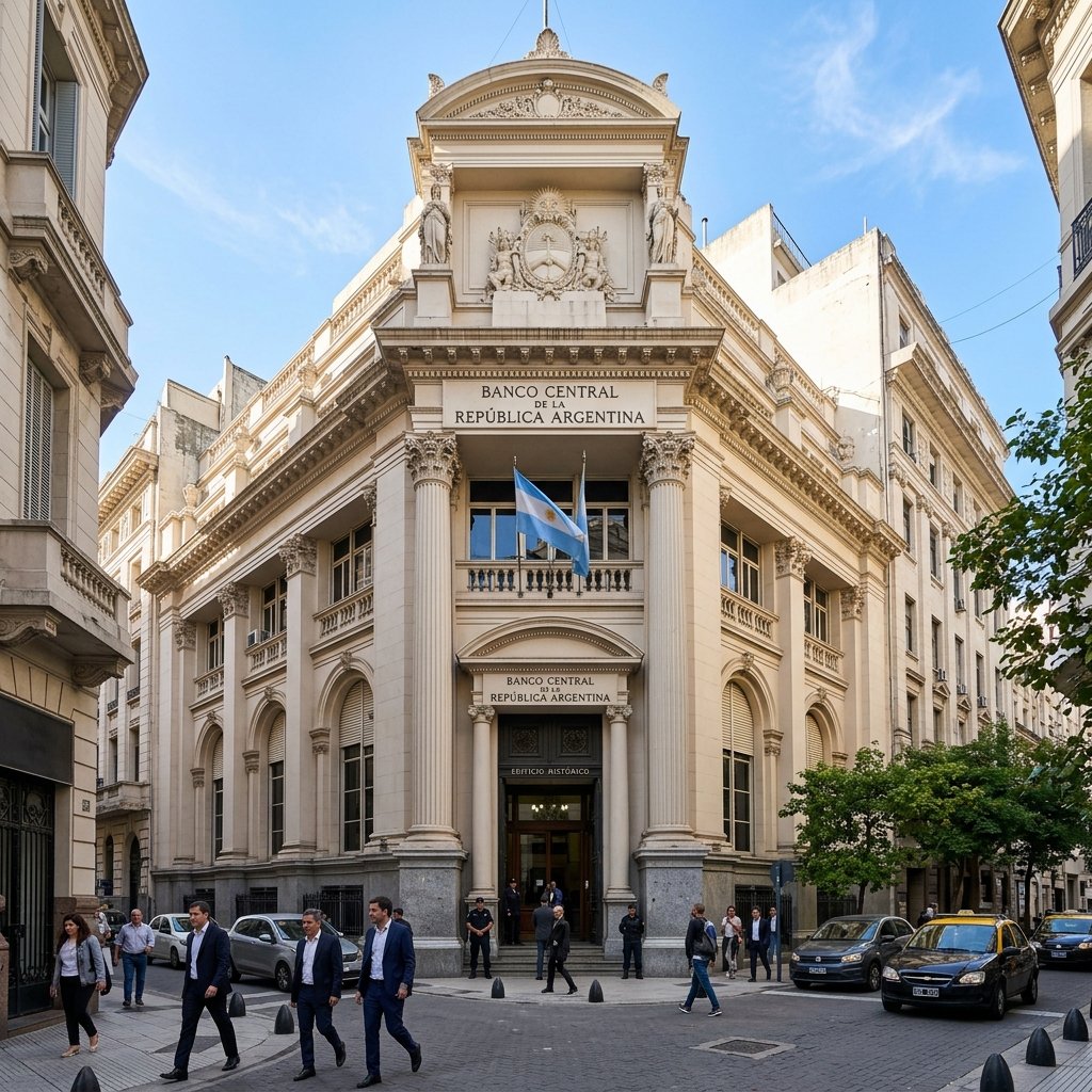 Fachada del Banco Central de la República Argentina